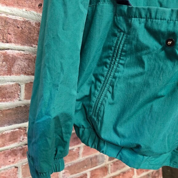 Dunbrooke Windbreaker 2XL | Vintage 90s Green Blue Full Zip Retro Jacket - Picture 7 of 9